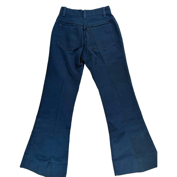 VTG 70's Fenton Blue Bell Bottom Jeans Womens Size 23 Petite Small Western Wear - Picture 2 of 7